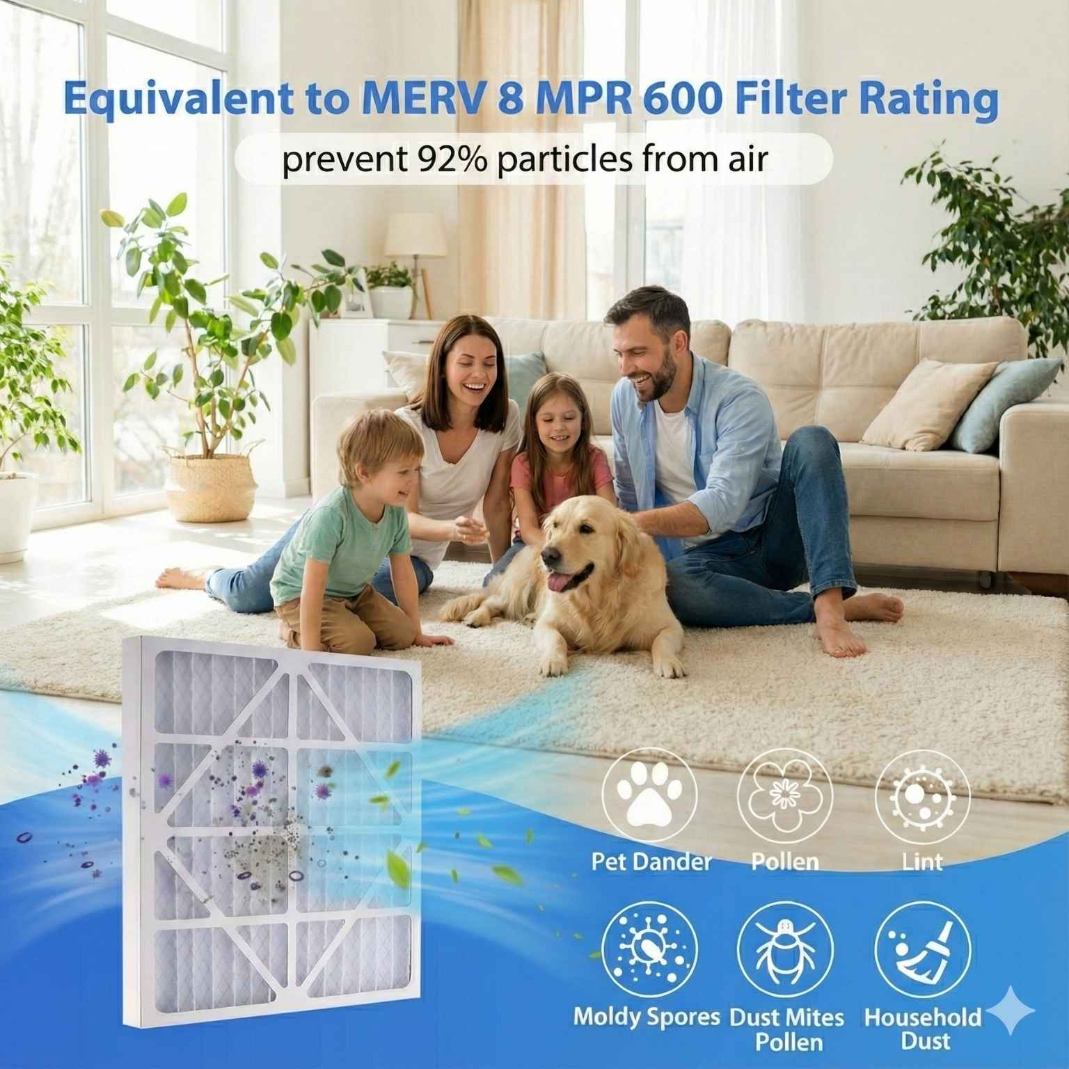 20x22x1 Furnace & Air Conditioner Filters – Amorair