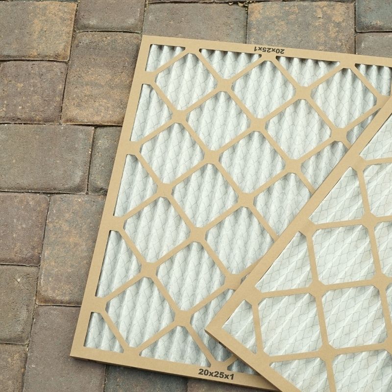 Two 20x25x1 air filters